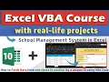 Excel VBA School Management System Fetch Data by Unique ID Create Print Admission Form Easily