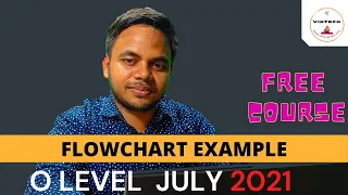 Flowchart Example in hindi O level july 2021 Python Course in hindi What is flowcahrt