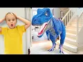 Download Lagu Dinosaur Toys Become Alive - Dinosaur Adventures with Chris