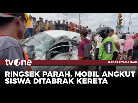 Kecelakaan Maut Mobil Bawa Pelajar Tertabrak Kereta Api di Padang, 1 Orang Tewas
