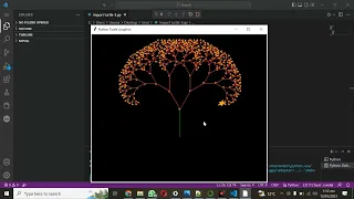 How to make a Fractal Tree Graphics using Python Fractal Tree in Python using Turtle