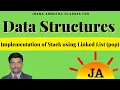 Implementation of Stack using Linked List