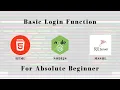 NodeJS Login with SQL Database For Absolute Beginners