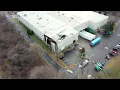 Aerial footage of damage to EFI Inc days after gas explosion near Ypsilanti