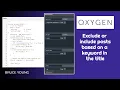 Exclude include products or posts with a specific word in the title in the product or post listing