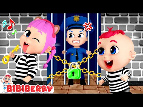 Download MP3 Baby Police Officer In Prison 👮‍♂ Stranger Danger | Kids Songs | Bibiberry Nursery Rhymes