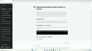 Matching a Multiline Regex Pattern in Python