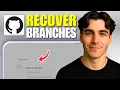 How To Restore And Recover Deleted Branches On GitHub Tutorial 2026
