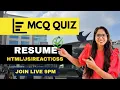 React JavaScript MCQ LIVE LIVE Quiz Winner