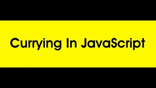 Javascript Interview Questions Currying and usecases