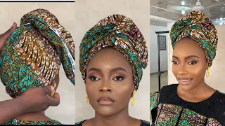 how to tie a simple ankara scarf how to tie a turban