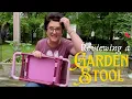 Deerfamy Garden Stool Review in my own BACKYARD