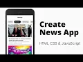 Download Lagu Create News App using HTML, CSS \u0026 JavaScript | News App with Different News Categories
