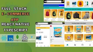 React Native Full Stack Ecommerce App with Typescript and MONGODB React Native tutorial