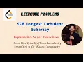 Longest Turbulent Subarray Leetcode 978 Dynamic Programming Basics to Optimal Solution CP