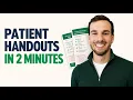 Branded Patient Handouts in 2 Minutes Build Your Own Claude Skill Free Prompts