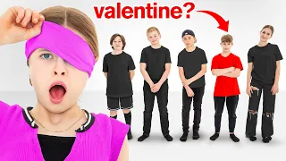 can my daughter find her valentine blindfolded emotional 
