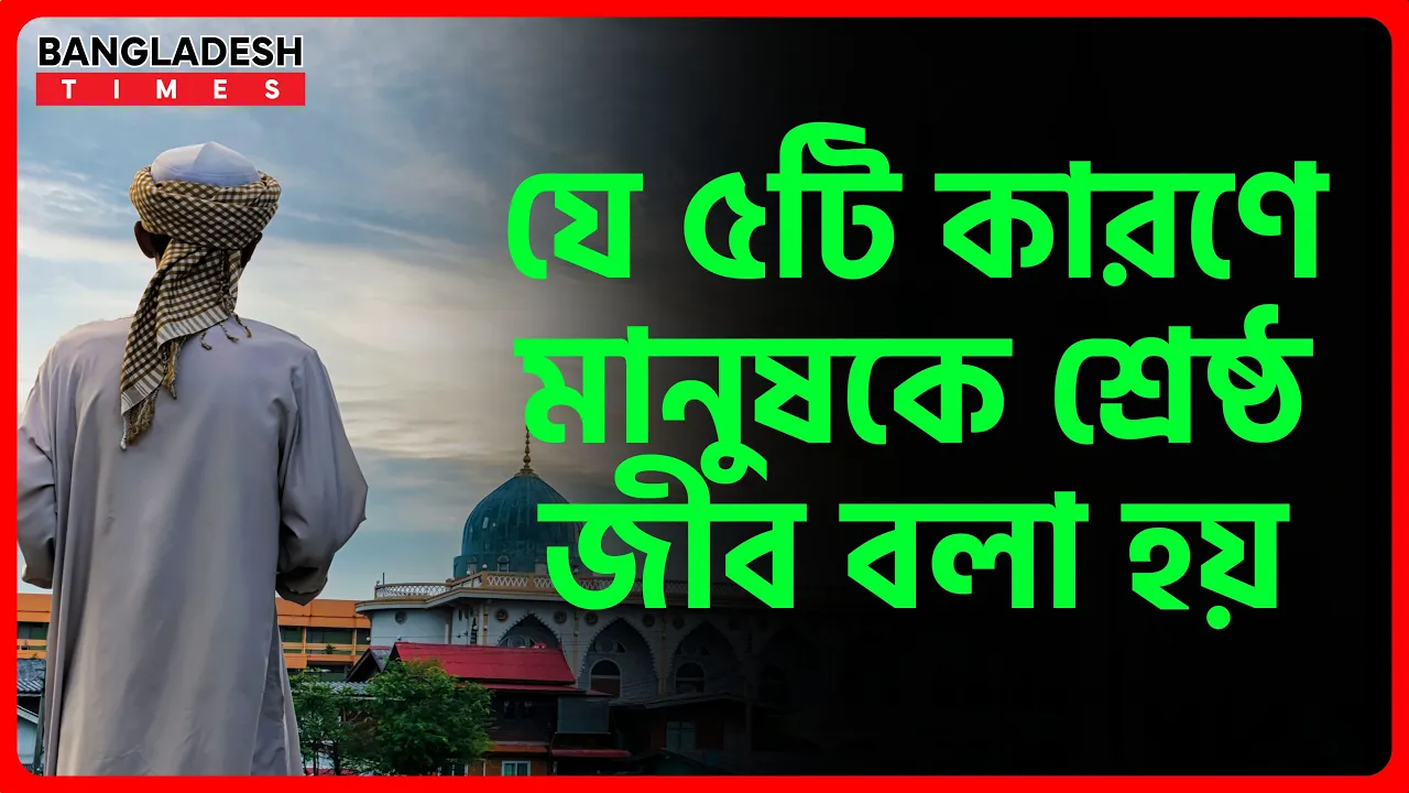 যে ৫টি কারণে মানুষকে শ্রেষ্ঠ জীব বলা হয় | ইসলামিক জ্ঞান