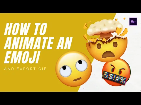 Download MP3 How to ANIMATE AN EMOJI in AFTER EFFECTS (Export as Gif)