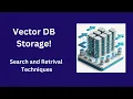 Vector Database Search Storage Techniques Sharding Partitioning More