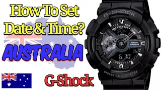 Casio G Shock Time and Date Adjust Australian Time Zones