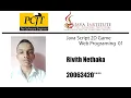 2D Game Development Web Programming 01 Java institute Rivith Nethaka