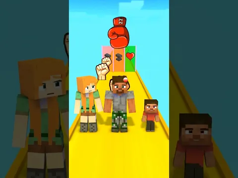 Punch FAMILY RUN 2 with Steve and Alex - Funny Animation