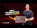 Best Way To Seal Foundation Vents How To Seal Foundation Vents For A Dehumidifier