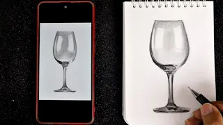 اساسيات تعليم الرسم بالرصاص رسم كاس زجاجي سهل  اساسيات تعليم الرسم بالرصاص رسم كاس زجاجي سهل