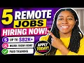 5 Work From Home Jobs Hiring Now Up to 82K Paid Training