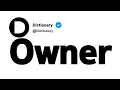 Owner Synonyms Similar Words