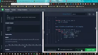 HackerRank 10 Days of Statistic Mean Median and Mode