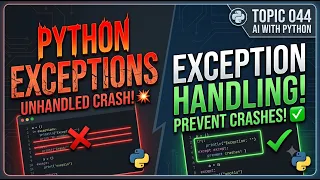 AI-Topic044 Introduction to Exceptions in Python Exception Handling for Beginners AI