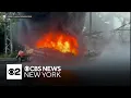 Tanker truck fire erupts on I-287 in New Jersey