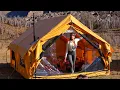 Lagu Solo Camping in a Luxurious Inflatable Hot Tent | Relaxing Sounds of Nature