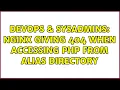 DevOps SysAdmins nginx giving 404 when accessing php from alias directory