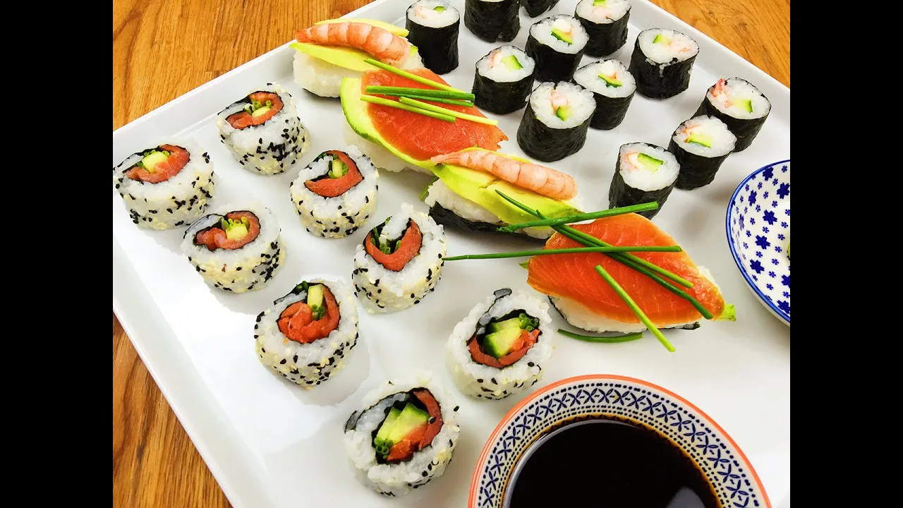 Sushi Basics / Maki, Inside Out & Nigiri – Sushi Reis & Ingwer / Sallys Welt. 