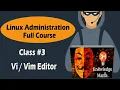 Linux Administration Full course Linux Tutorial Editor tutorial Knowledge Mania