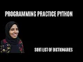 Sort List of Dictionaries in Python Sort by Key in Python Sort Data the Easy Way Coding Hives
