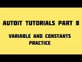 Autoit Tutorials Part 8 Variables and Constants - Practice