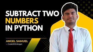 Python Program to Subtract Two Numbers Beginner-Friendly Python Tutorial 2025