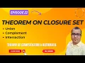 Closure Properties of Regular Languages Union Complement Intersection Explained with Examples