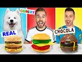 Download Lagu REAL, GUMMY OF CHOCOLADE! *Voedsel Challenge* Met Rutger \u0026 Paco