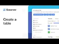 How to create a table in Baserow