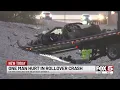 Corvette rolls over lands 70 feet off road in 215 beltway crash
