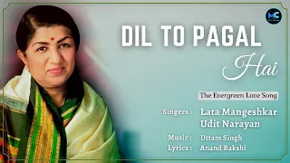 Download Dil To Pagal Hai (Lyrics) - Lata Mangeshkar #RIP , Udit Narayan | Shah Rukh Khan, Akshay K, Madhuri MP3