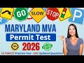 Ultimate Maryland A Permit Test 2026 100 Real DMV Questions Answers Written Test Study Guide