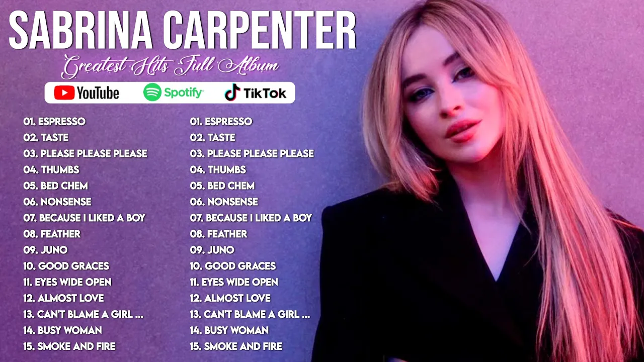 Sabrina Carpenter 2025 MIX The Very Best - Espresso, Manchild, Taste, Please Please Please,... Sabrina Carpenter 2025 MIX The Very Best - Espresso, Manchild, Taste, Please Please Please,...