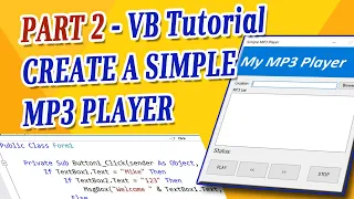 SIMPLE MP3 PLAYER PART 2 - VISUAL BASIC