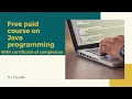 Learn Java programming Paid courses for free Certificate of Completion Grab them fast